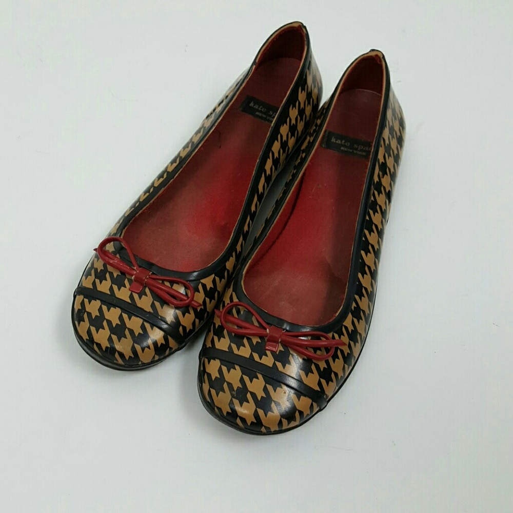 Kate Spade  rubber rain ballet flat shoes size 5